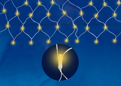 Гирлянда светодиодная "Сетка" Uniel N2520-240/DTA 220В 10Вт 240шт/м IP20 2,5х2м Желтая фото Гирлянда светодиодная "Сетка" Uniel N2520-240/DTA 220В 10Вт 240шт/м IP20 2,5х2м Желтая картинка